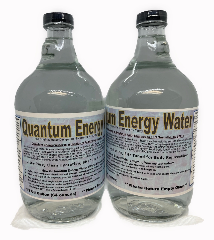 Quantum Energy Water 2-Pack of 64 ounce Bottles